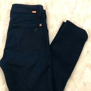 High rise crop skinny jeans.